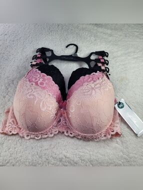 MARILYN MONROE 3pk Lace Push Up Bras